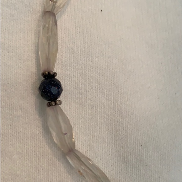 Stunning purple stone pendant necklace. Handmade - Picture 5 of 7